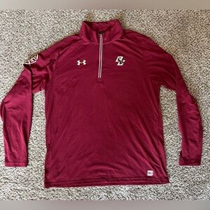 Boston College Basketball Men’s Large Under Armour Maroon Pullover Sweater